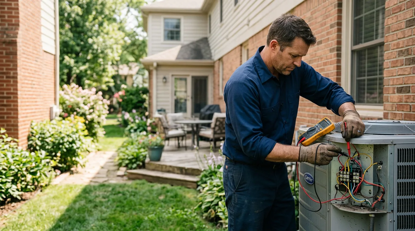 HVAC technician working near Ganado, TX